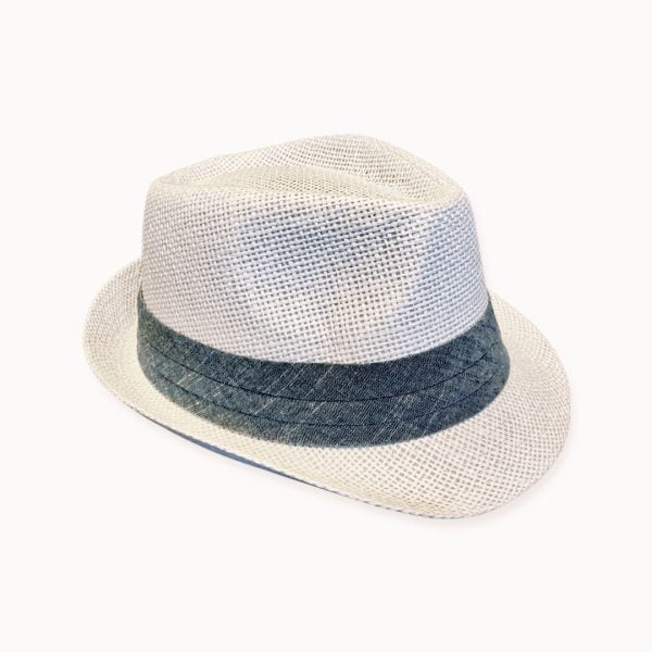 Καπέλο καβουράκι ανδρικό με τζιν κορδέλα σε 4 χρώματα