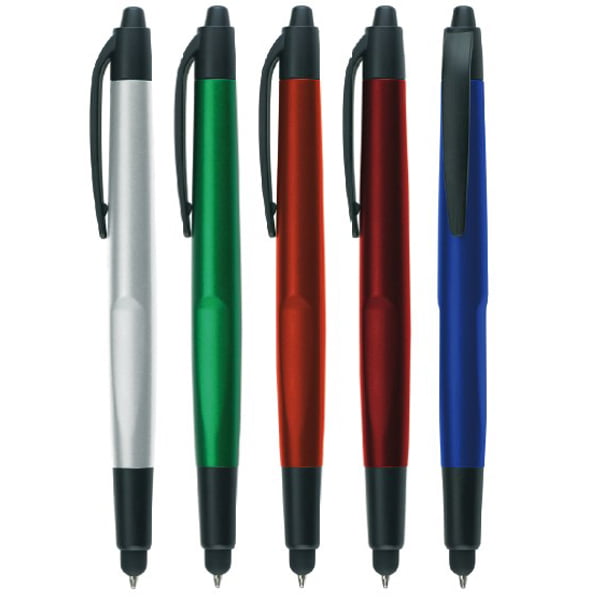 Στυλό  πλαστικό σε 4 χρώματα με γραφίδα για tablet