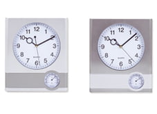 Διαφημιστικά  Ρολόγια τοίχου δίχρωμο με θερμόμετρο