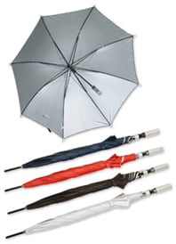 Ομπρέλα βροχής 120cm διάμετρο , αυτόματη με ασημί επένδυση εσωτερικά